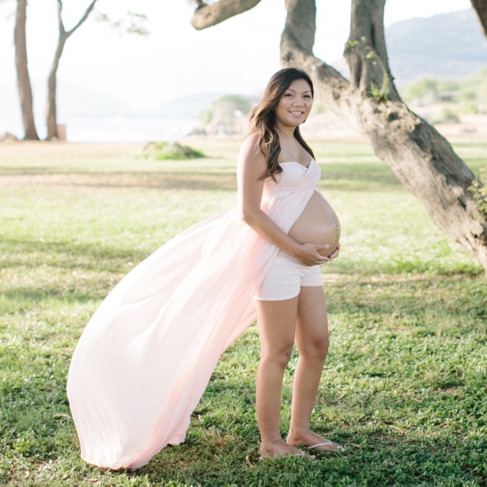 RACHEL GOWN, Sheer Maternity Dress by Sew Trendy